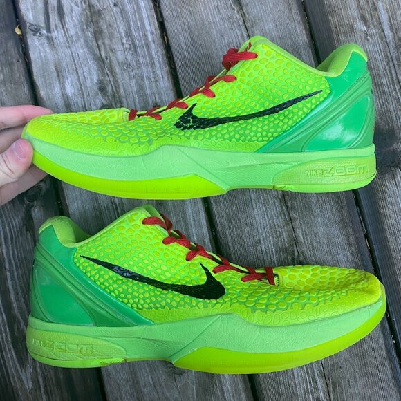 2020 Nike Kobe 6 Grinch Size 11 Green Apple Mens Shoes Bryant - Picture 1 of 16